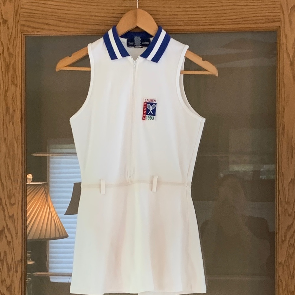 Ralph Lauren Vintage Blue and White Tennis Dress